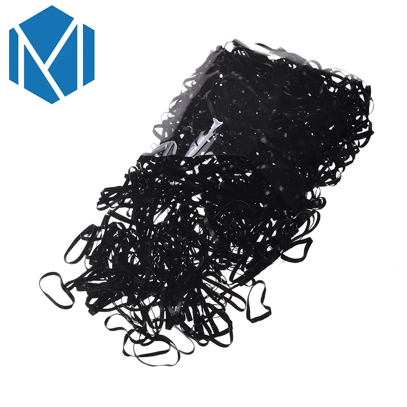 M MISM 600 шт Одноразовые эластичные ободки для волос для детей, детские аксессуары резинки для волос резинка для волос Резиновая лента