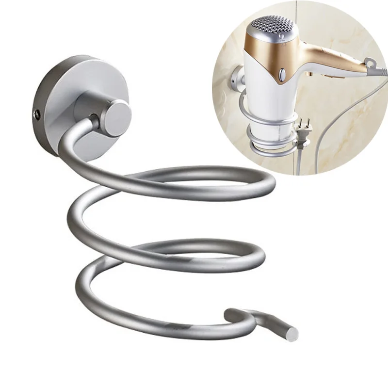 

Home Hair Dryer Rack Wall Holder Bathroom Space Aluminum Shelf Storage Stand Hair Drier Frame Levert Dropship 2017ing
