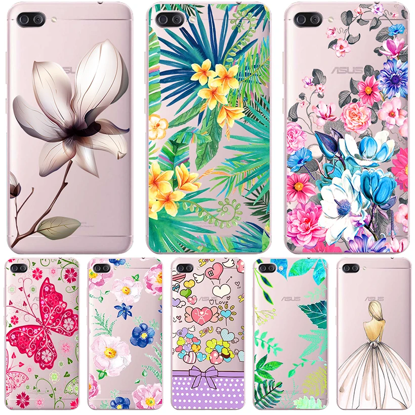 

Transparent Painted Case For Asus Zenfone 4 Max Plus ZC554KL Pro Selfie ZB570TL Case ZD552KL ZC520KL ZD553KL Cover Silicone
