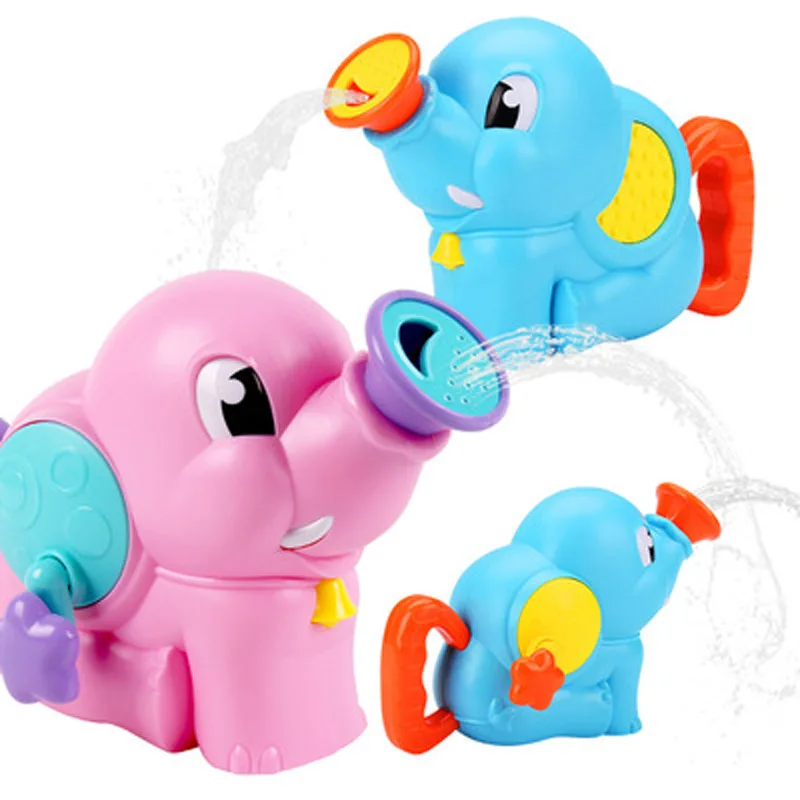Hot Sale Kids bathroom bath toys Cute elephants plastic spray water