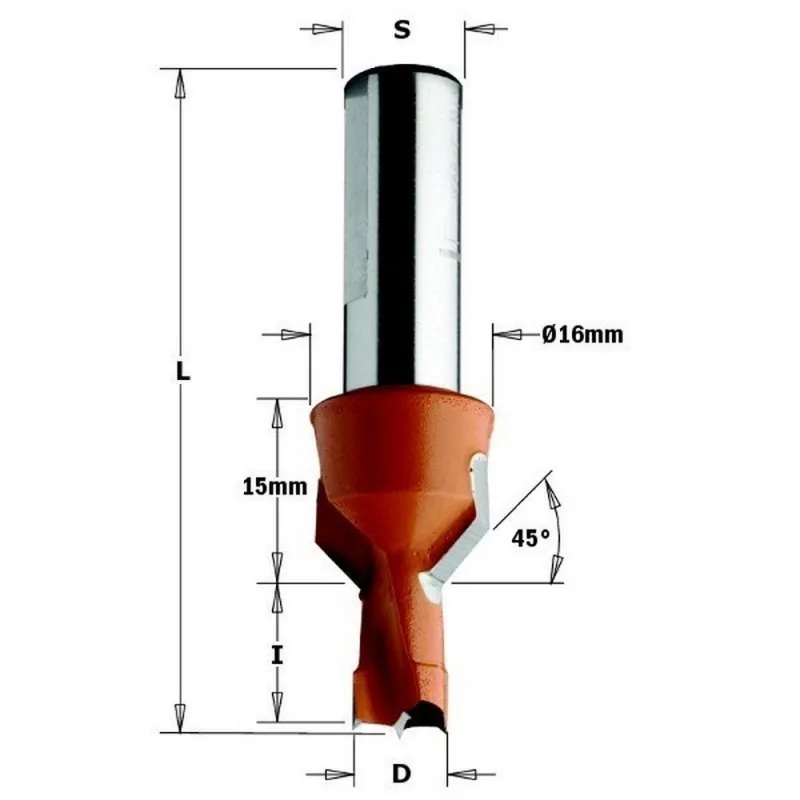 Шторка с зенкером CMT 376.081.11 HM диаметр 8x15x57 5 DX|Аксессуары для электроинструментов| |