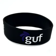 OneBandaHouse 1 дюйм широкий силиконовый браслет пользовательский дизайн ваш любимый логотип