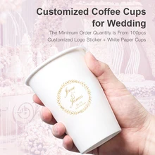 OTOR Индивидуальные свадебные чашки с наклейками оригинальные обои чашки с логотипом для свадебной вечеринки
