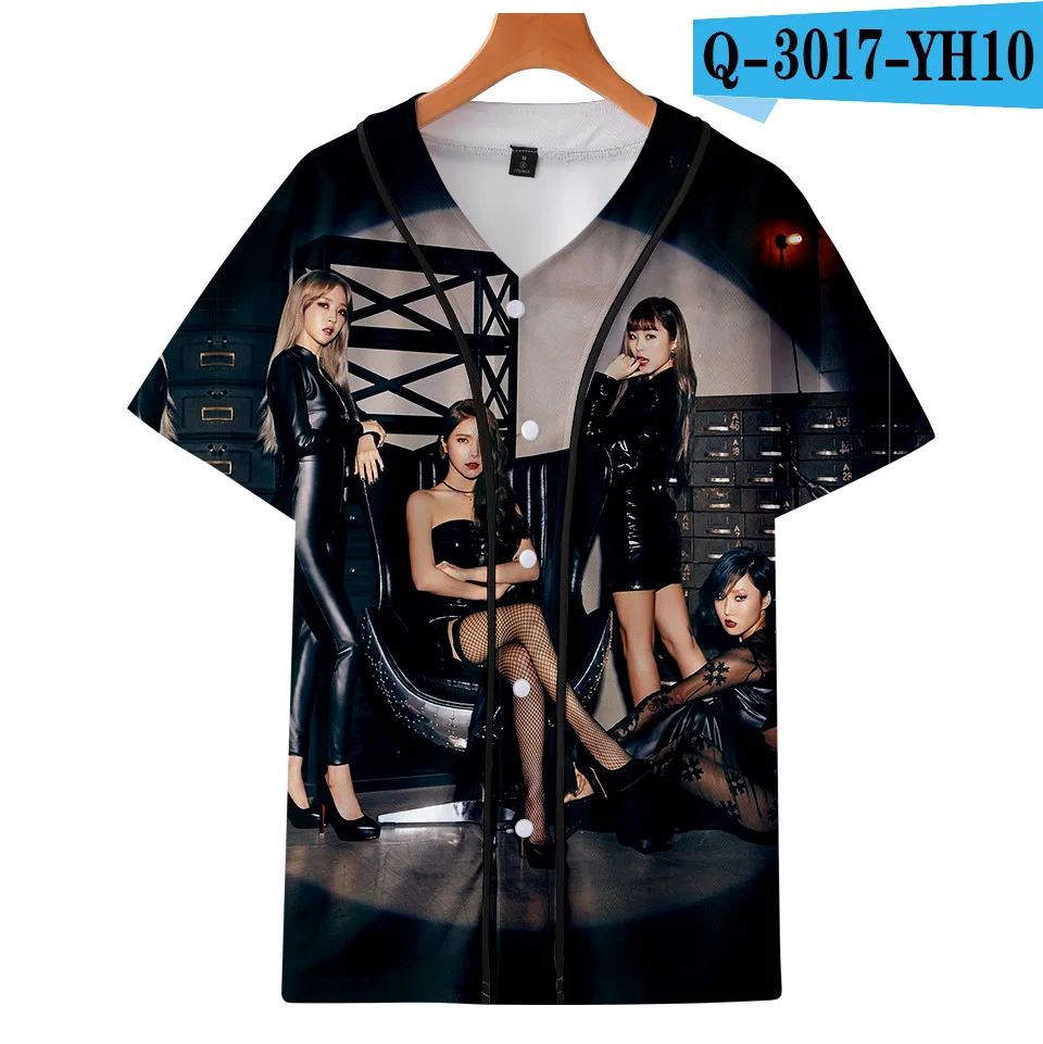 3D MAMAMOO Moleton забавная бейсбольная футболка Звездная ночь Корейская мужская