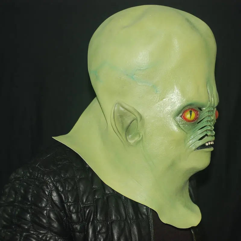 Гигантская маска инопланетянина натуральный латекс Хэллоуин головные уборы