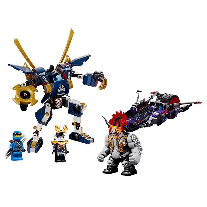 

663Pcs Ninja Movie LegoINGS Killow Vs. Samurai X Robot Building Blocks Toys For Children Compatible Legoings Ninjago 06077