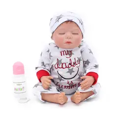 Reborn baby boy куклы игрушки подарок 20 "50 см Силиконовые reborn baby куклы новорожденная девочка живая bebes reborn bonecas Мягкая Кукла reborn