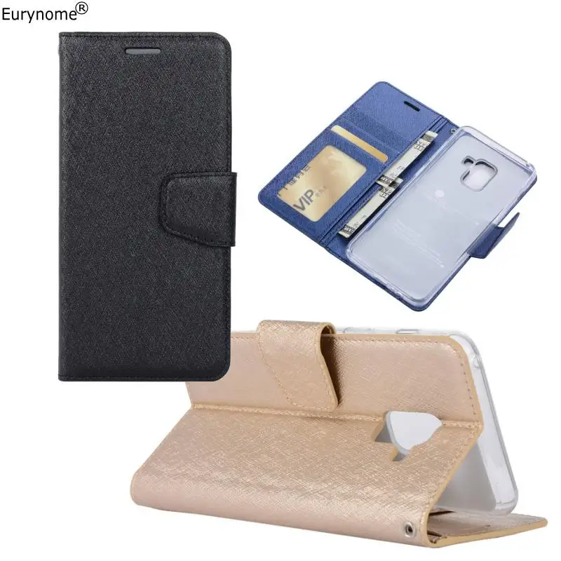 

Pu Leather Case For Samsung Galaxy A8 2018 Wallet Card Glossy Stand Magnetic Cover Case For Samsung GALAXY A8 2018 A8 PLUS Case