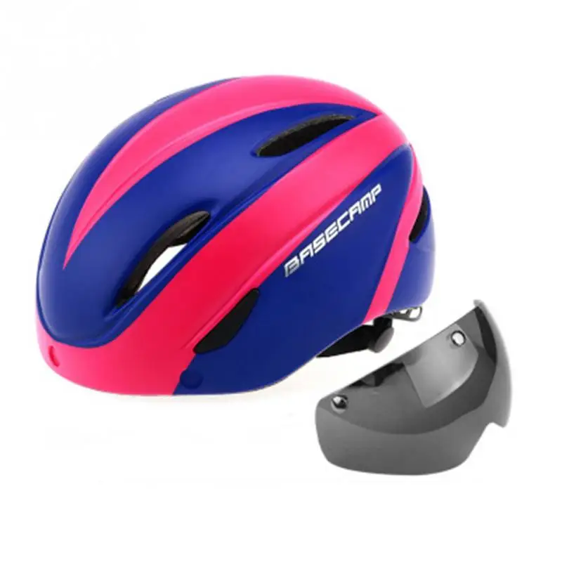 

Cycling Helmet 2018 New Men Women Bike Ultralight Helmet with Lens Intergrally-molded Mountain Road Bicycle Helmet Safe 56-62cm