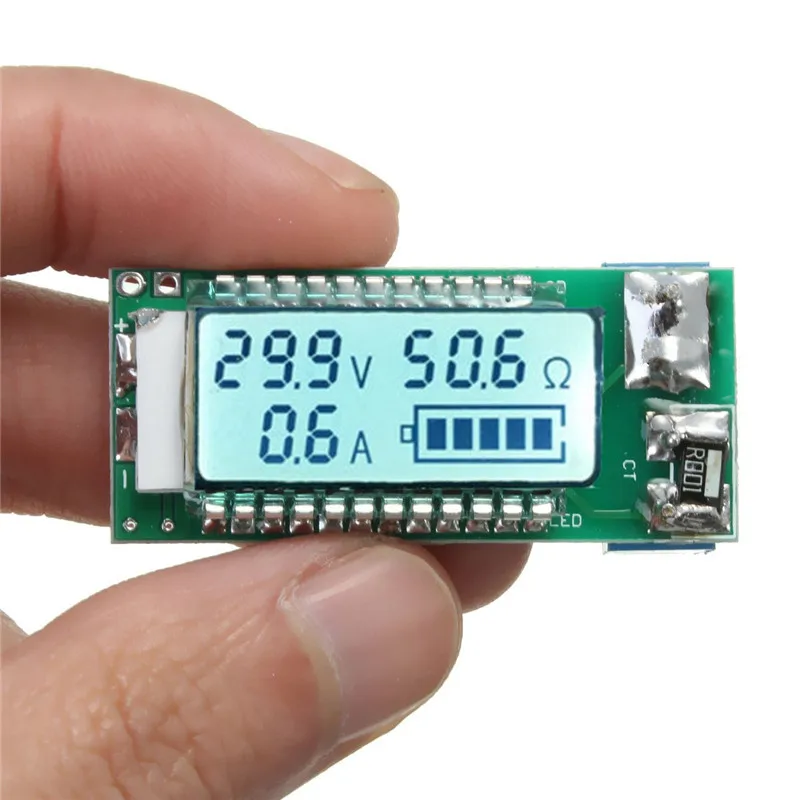 Lithium Li-ion Battery Tester Capacity Current Voltage Detector LCD Meter w/Case 