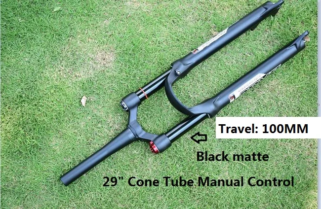 Коническая труба/прямая труба вилка для горного велосипеда амортизационная вилка воздушный удар Ход 100 мм 32 мм 26 27,5 29 Beyond SR SUNTOUR EPIXON - Цвет: 29 inches