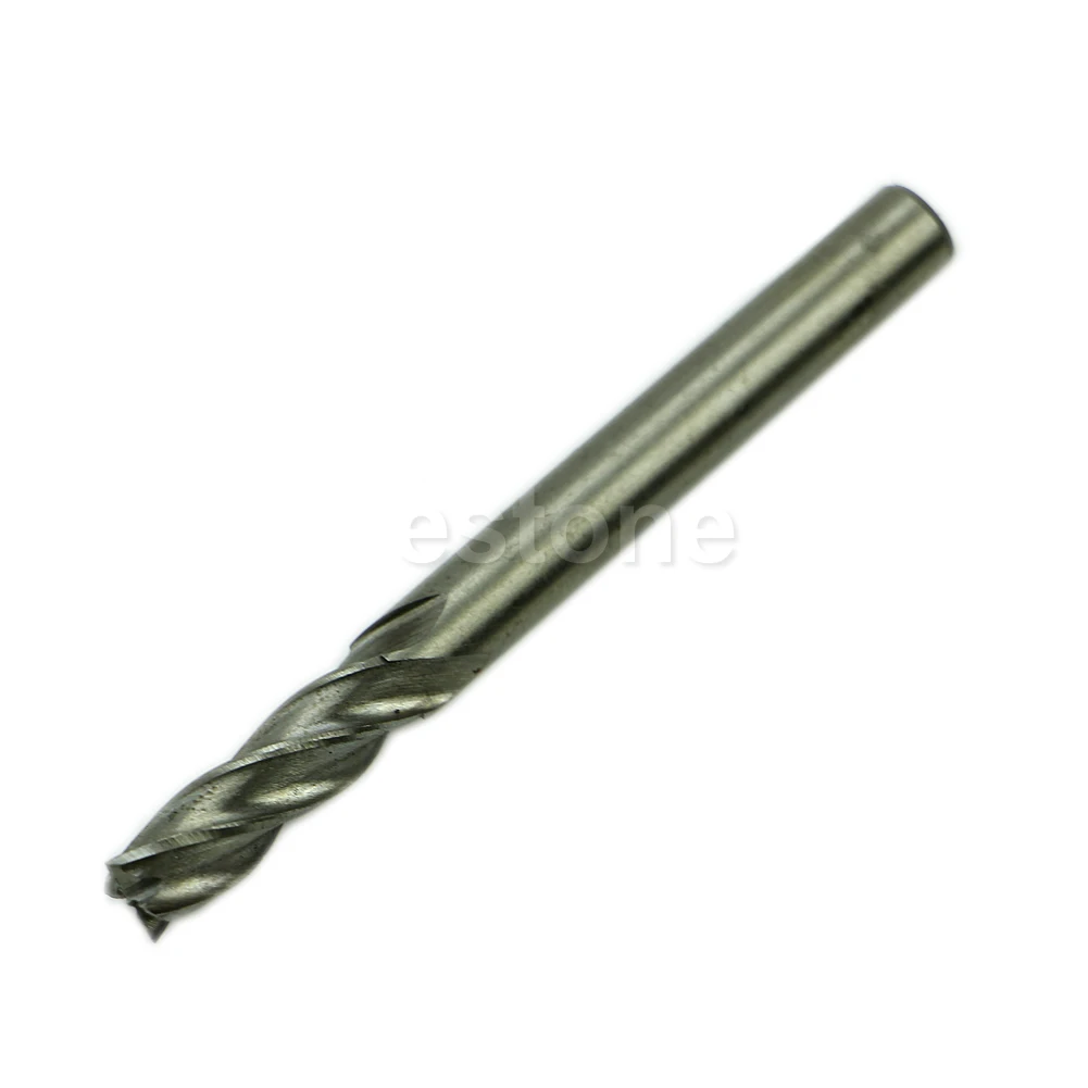 New HSS CNC Straight Shank 4 Flute End Mill Cutter Drill Bit Tool 6mm
