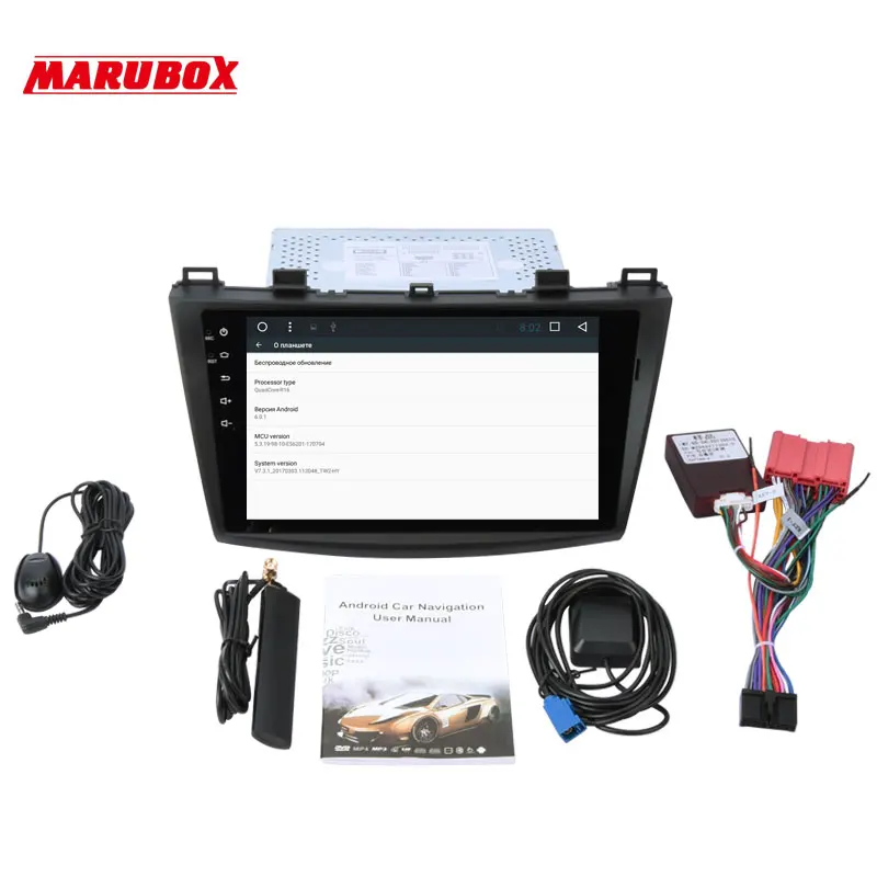 Cheap MARUBOX Double Din Android 8.1 For MAZDA 3 Axella 2009-2013 9" IPS Stereo Radio GPS Navigation Car Multimedia Player 9A702DT8 5