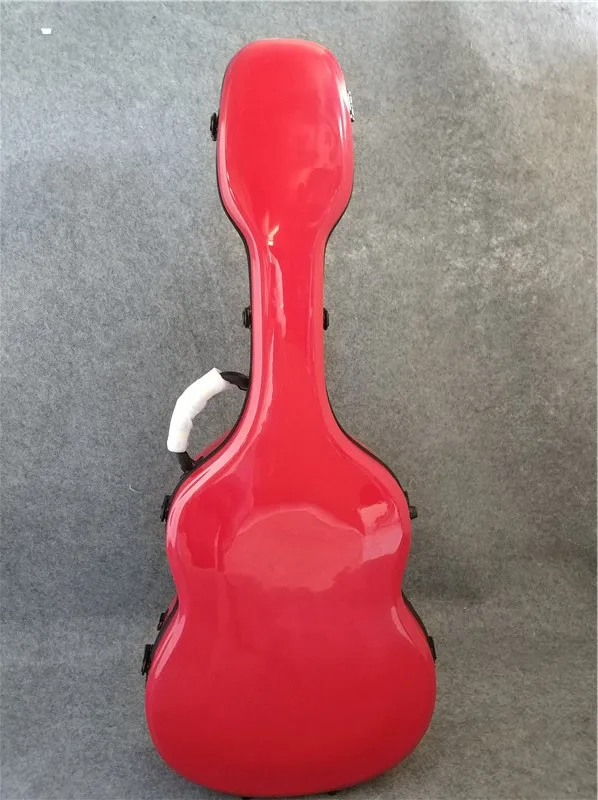 Высококачественный чехол из стекловолокна для гитары, 3" 41" Классический чехол для гитары красного цвета