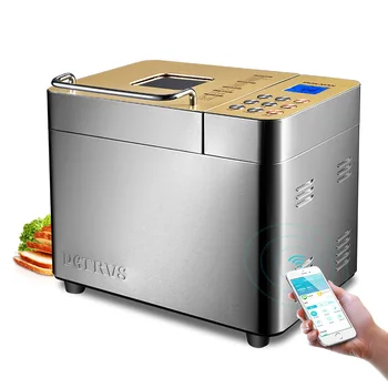 

Safe Food Grade Coating Intelligent Home Double-tube Ice Cream Bread Maker Phone WIFI Control Electric Bread Making Machine