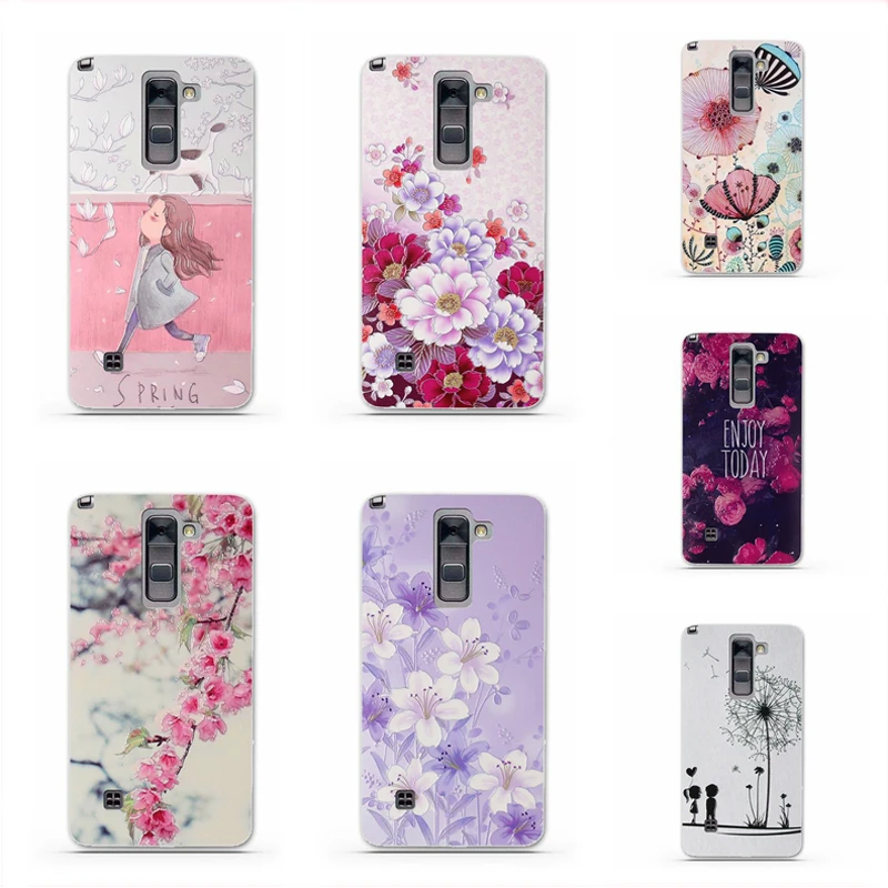 Для LG Stylus 2 Чехол F720 LS775 Coque D рельефная печать Силиконовая задняя крышка для Stylo K520