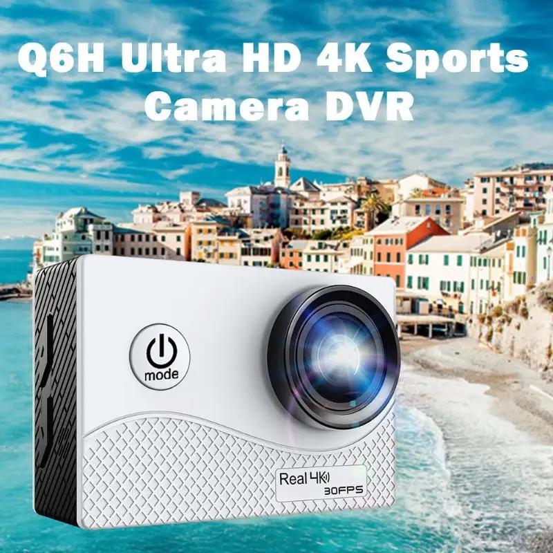 Q6H Ultra HD 4 K Экшн-камера 2 дюйма TFFT сенсорный экран wifi водонепроницаемый DVR