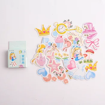 

Cute Alice Bullet Journal Decorative Stationery Stickers Scrapbooking DIY Diary Album Stick Label Sealing sticker