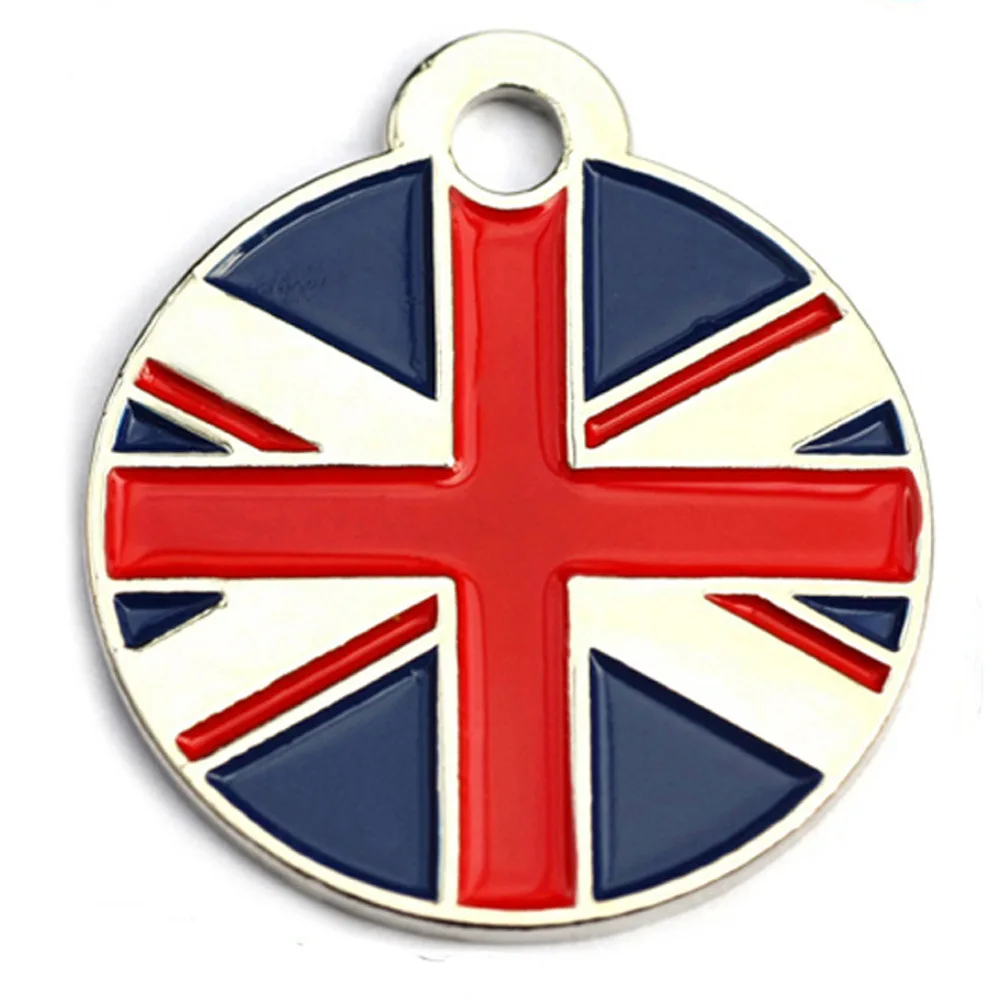 

Customized Cross Design Enamel Flag dog tag cheap custom Personalized metal Dog Tags