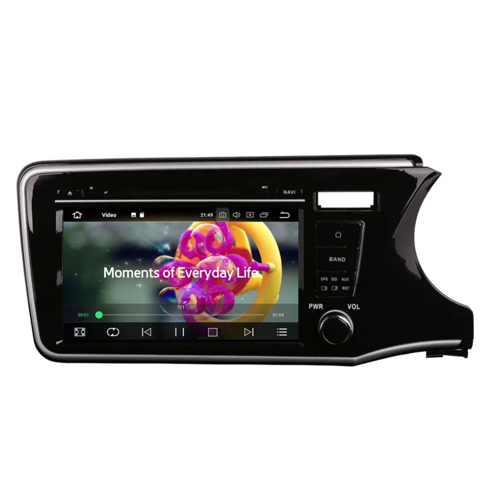 

9 Inch Android 8.0 Octa Core 4G+32G Car PC GPS Head Unit For Honda City Right Hand Driving 2014- DVD Player Bluetooth WIFI AUX