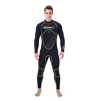 

Men Swimsuit Long Sleeve One-Piece Full Body Elastic Thermal 3mm Swimsuit Diving Suit Adult Pro