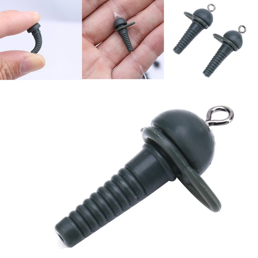 

25pcs Durable PVC Soft Fishing Safety Lead Clips With Swivel Carp Fishing Tackle Fishing Accessories Tool Equipment