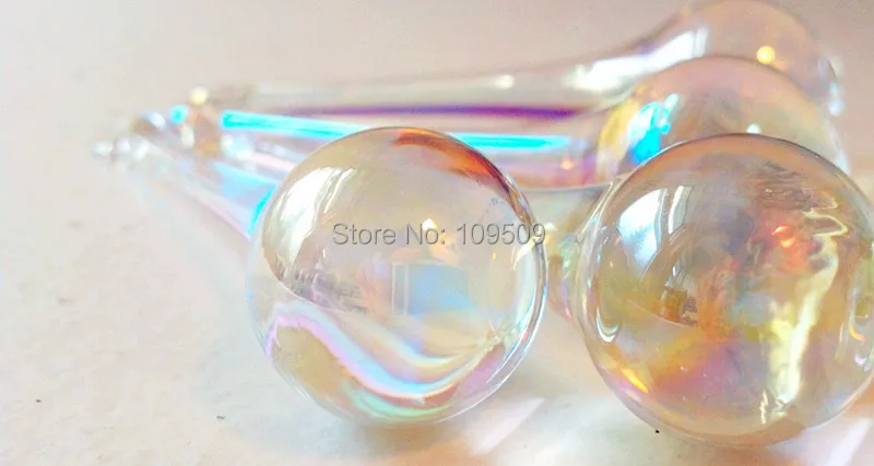 

Free Shipping,20pcs 20*80mm AB glass chandelier raindrop crystal prisms pendents