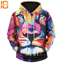 TENNEIGHT новые цветные толстовки с капюшоном с 3D принтом Льва Мужские/Женские спортивные пальто спортивные толстовки на открытом воздухе пальто с капюшоном мужская рубашка