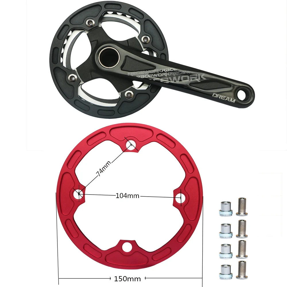 MTB CNC7075 велосипедная Звездочка из сплава направляющая цепь bah Guard BCD104 подходит для 30T 32T 34T для XC FR AM DH велосипедная защита