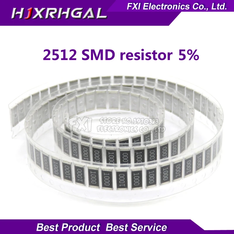 

50Pcs 2512 SMD chip fixed 5% 1W 0.1R 0.01R 0.05R 0.001R 0.33R 1R 0R 10R 100R 2W 0.001 0.01 0.1 0.33 0.05 1 0 10 100 ohm