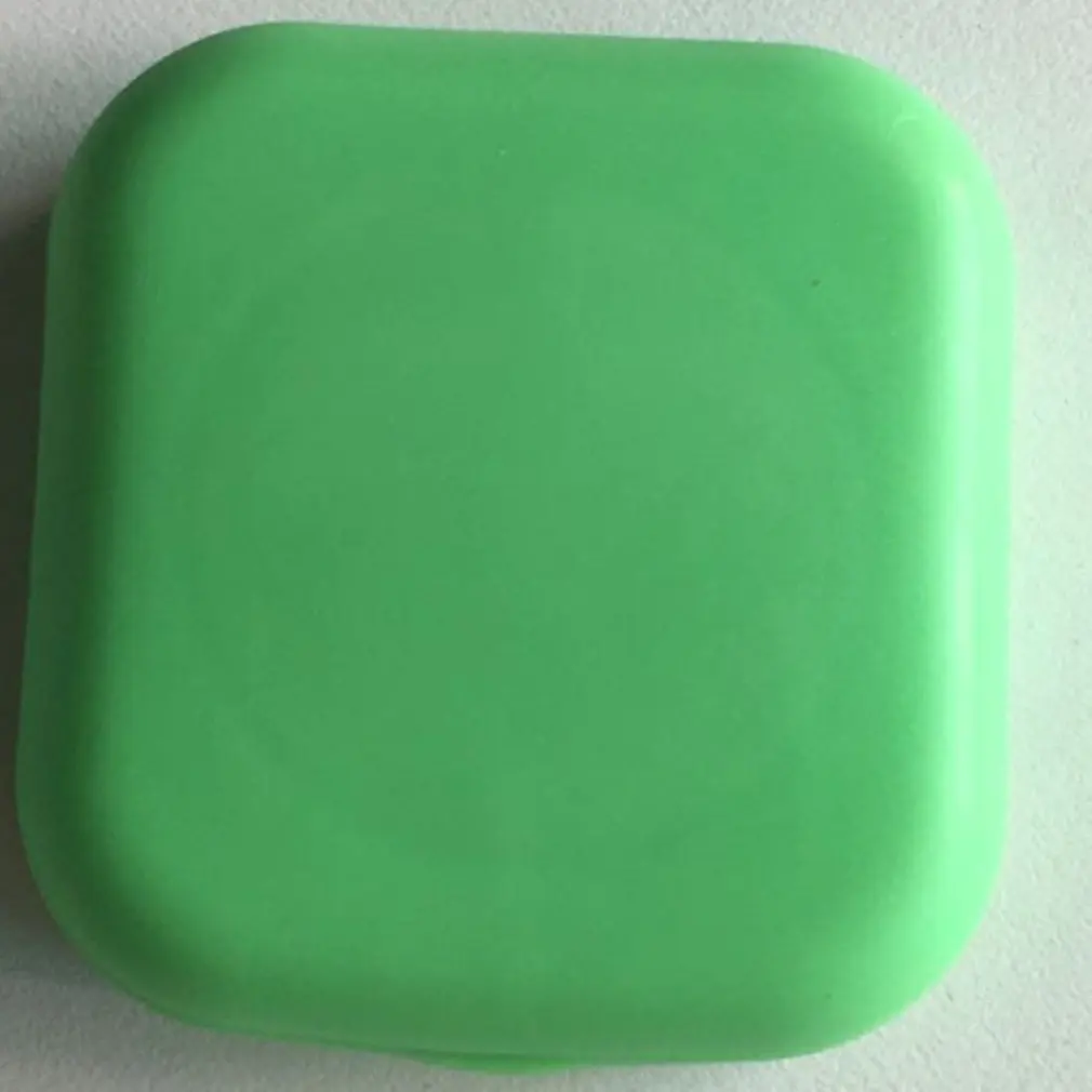 Конфетно-цветные контактные линзы, портативный футляр для хранения контактных линз, коробка с держателем, контейнер для путешествий, контактные линзы, коробка - Цвет: green