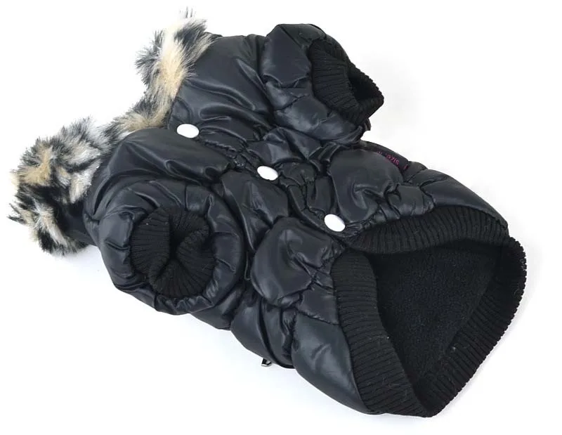 Зимняя одежда для собак для маленьких собак, чихуахуа, комбинезоны для собак, специальный меховой воротник с двойной молнией, декоративные пальто для домашних животных, куртки 15