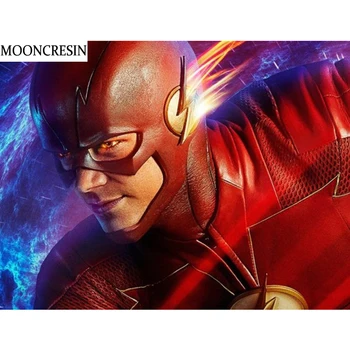 

MOONCRESIN 5D Diamond Painting Full Square New Arrival Portrait The Flash Diy Diamond Embroidery Cross Stitch Mosaic Home Decor