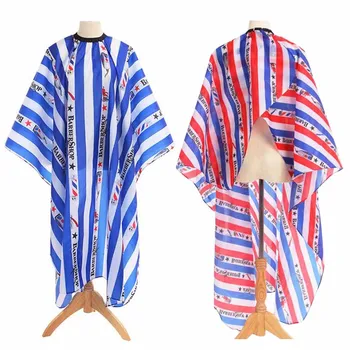 

Waterproof Cover Gown Apron Hairstylist Cloth Pro Salon Home Haircutting Wrap Stripe Hairdressing Cape Barber Hairdresser