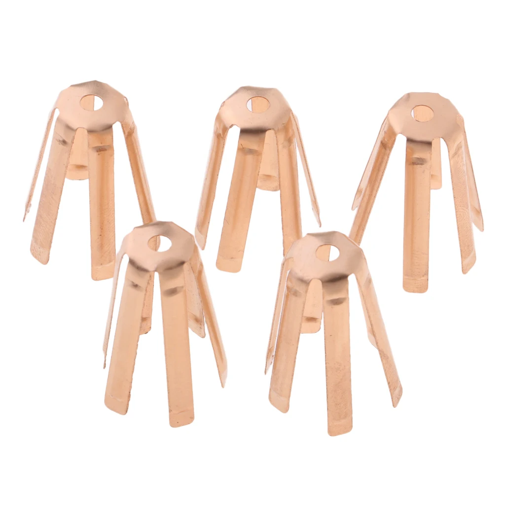 

MagiDeak 5-Pack Golf Ball Retriever Grabber Pick Up Back Saver Eight Claws Put on Putter Grip Golden Golf Ball Pick Up