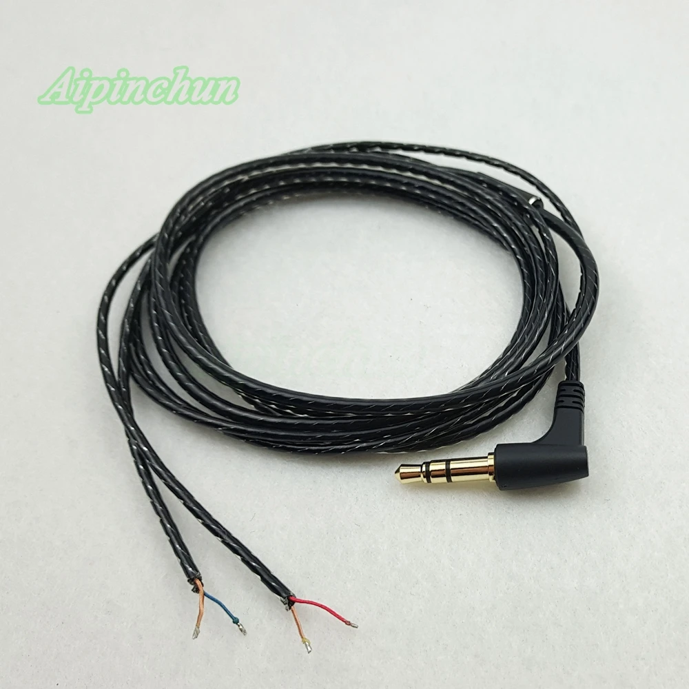 Aipinchun 3.5mm 3-pole Görbület jacket DIY Távbeszélőkagyló Hang Vezeték headphone javító Kicserélés Telefonzsinór LC-OFC vezeték A34