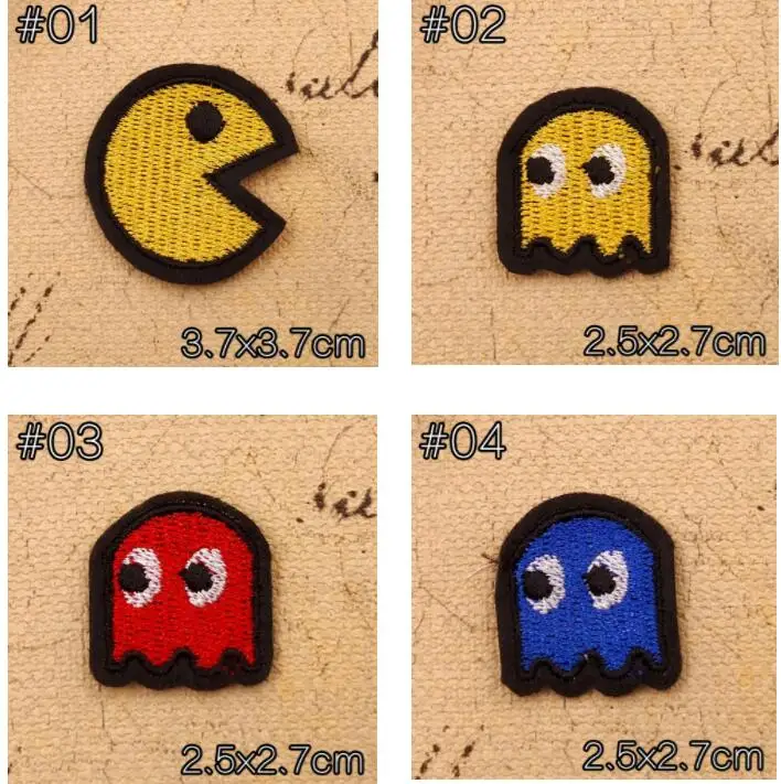 Pacman Железный патч фанки Ретро 80s игровой патч