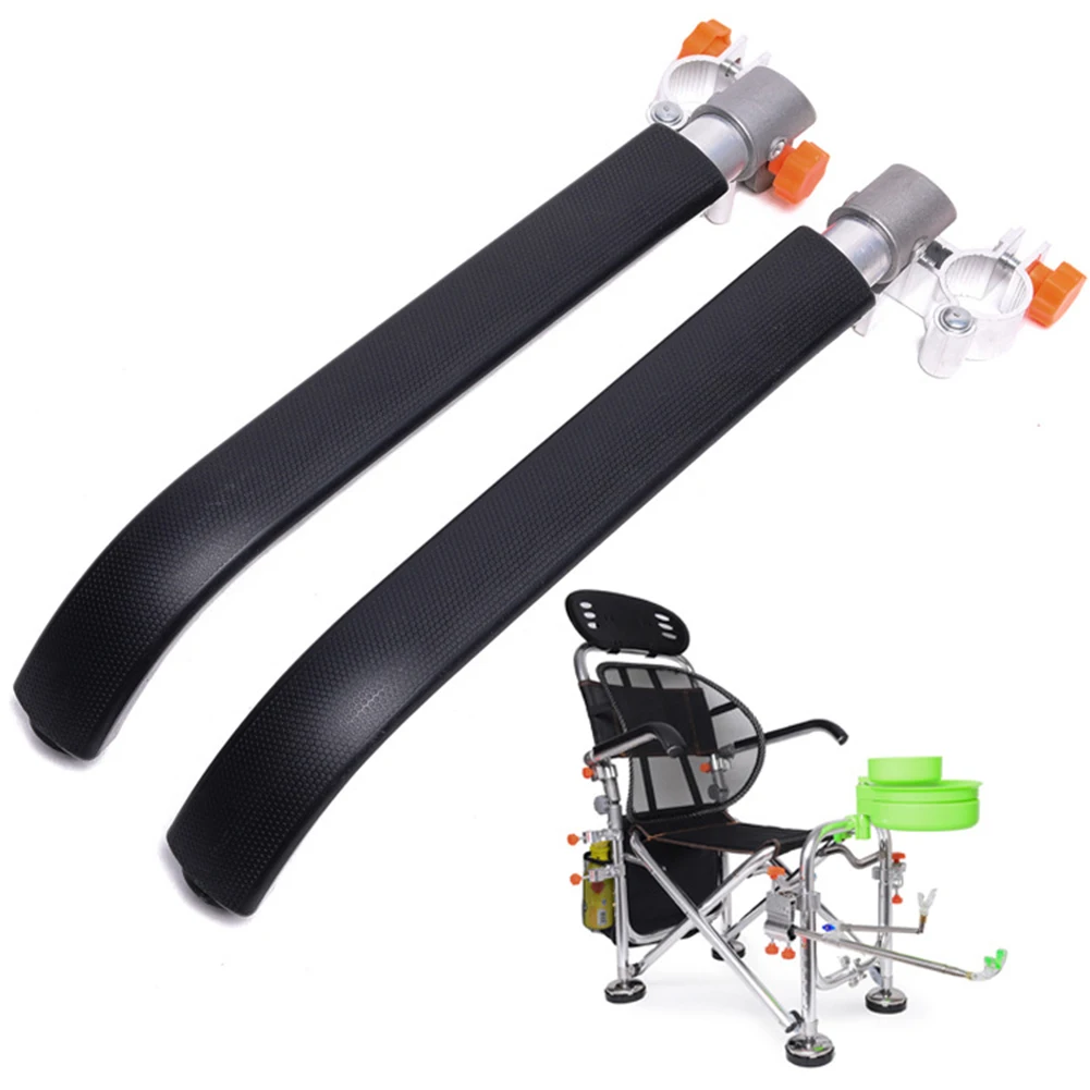 

1Pair For Fishing Handrail Universal Accessories Comfortable Essential Chair Armrest Aluminum Alloy Smooth Lines Adjustment