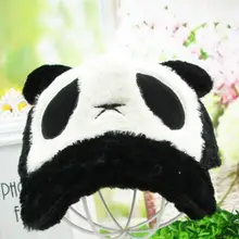 Шапки детская бейсбольная кепка осень-зима детские шапки уличная мода кролик Мех панда Мальчики Девочки бейсболка