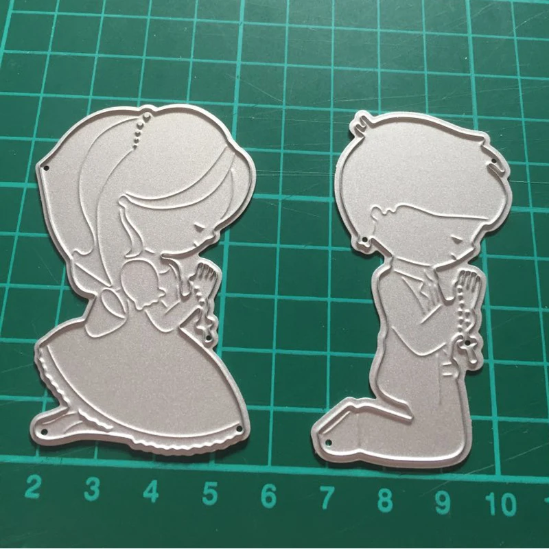 

Children Boys & Girls Prayer Frame Metal Cutting Dies Scrapbooking Album Cuts for DIY Card making stencil Embossing Die New 2019