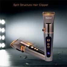 Профессиональная электрическая машинка для стрижки волос перезаряжаемая Съемная машинка для стрижки волос регулируемая машинка для стрижки волос с ЖК-экраном 34