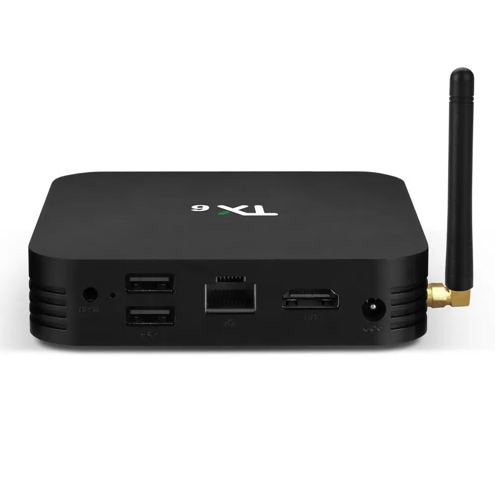 TX6 Smart tv Box четырехъядерный процессор 2 ГБ+ 16 ГБ Android 9,0 телеприставка 100 м двойной 2,4/5 ГГц Wi-Fi HD медиаплеер Поддержка WiFi TF карта 4K - Цвет: UK Plug