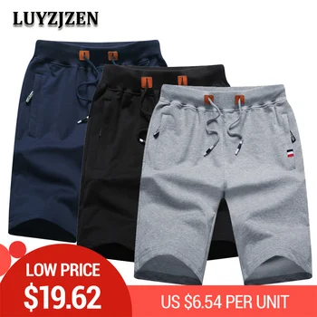 

Summer Men Shorts Cotton New Arrival Brand Casual Solid Beach Shorts Mens Elastic Waist Bermuda Short Trousers High Quality 5XL