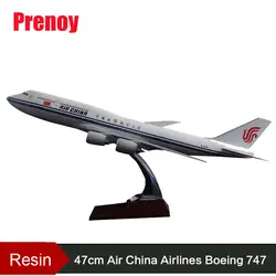 47 см Боинг 747-800 смолы модель самолета Air China Airlines модель самолета B747-800 Airways Air China Аэробус авиации модель игрушки