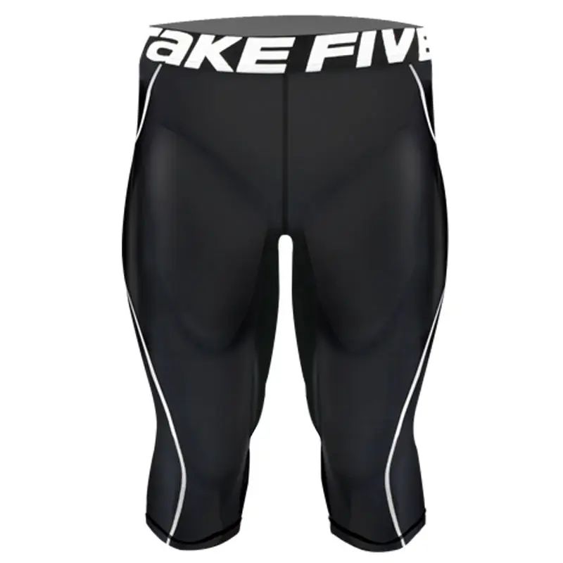 

New Premium Take Five Men's Compression Skin Tight Three Quarter Sleeve Pants 056
