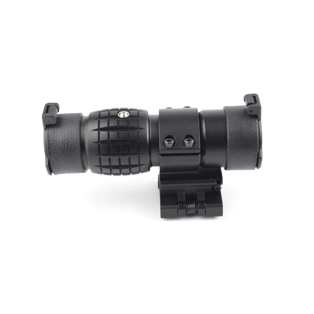  ptic sight 3X Magnifier Scope Compact Hunting Riflescope Sights with Flip Up cover Fit for 20mm Rifle Gun Rail MountIMG_7035