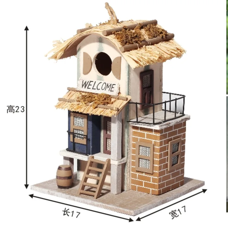 23*17*17 см, садовая деревянная коробка, птичье гнездо, подвесная клетка, прекрасная ручная работа, уличное Птичье гнездо, птичье гнездо, птичье гнездо, попугай, разведение, гнездо HW046