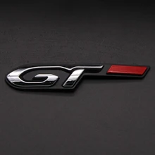 Для peugeot 208 301 308 408 508 2008 3008 4008 5008 Пластик наклейка GT боковой значок эмблема наклейка автомобиль задняя наклейка на багажник отделка 1 шт