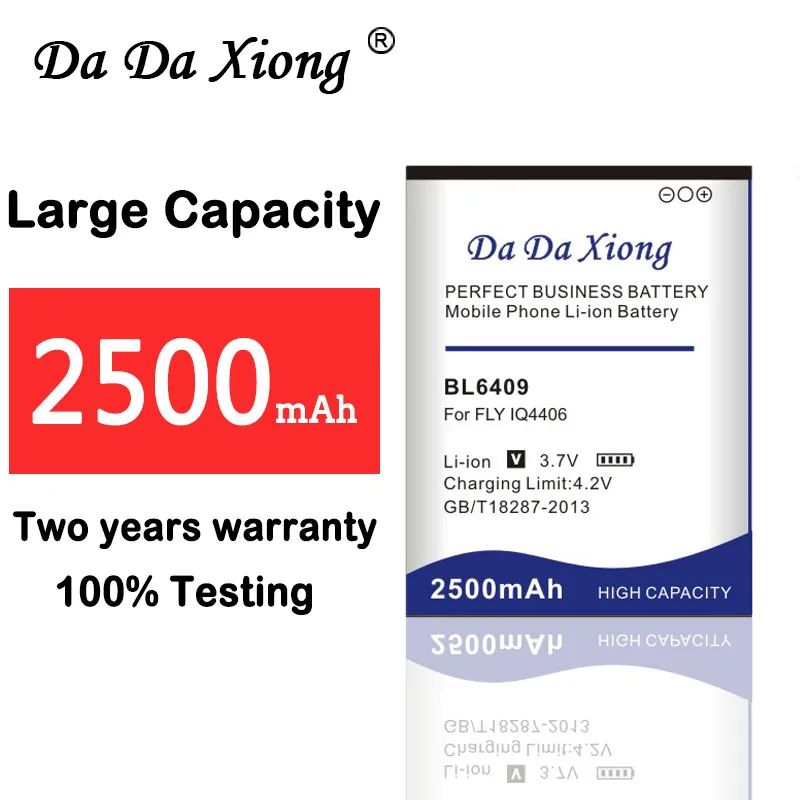 Литий-ионный аккумулятор DaDaXiong 2500 мАч BL6409 для Телефона FLY IQ4406 | Мобильные телефоны