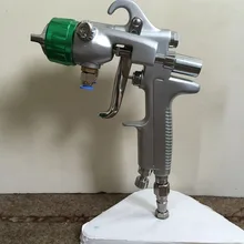 SAT1189 пистолет для краски Давления Двойная насадка автоматический Аэрограф пневматический Краскораспылитель для автомобиля профессиональный хромированный распылитель краски
